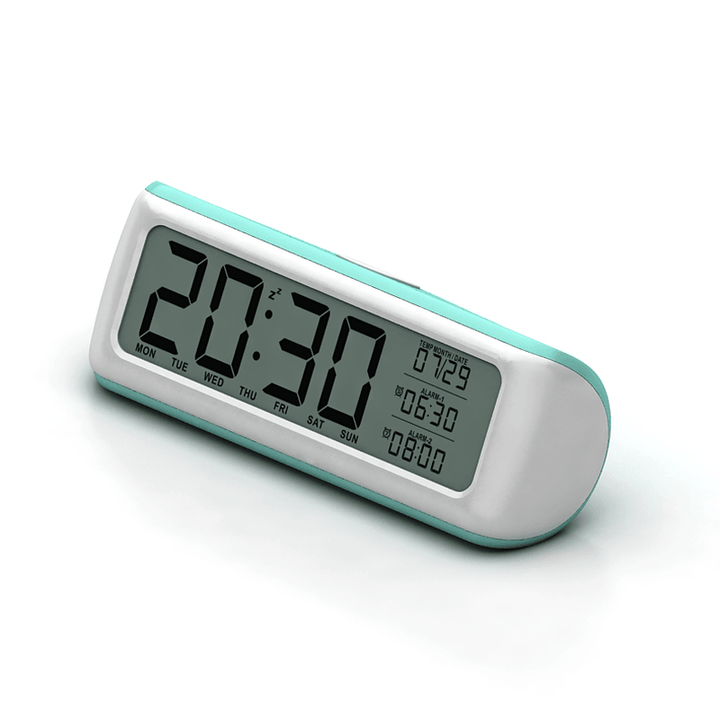 DC-12 5.5" Large Digital Alarm Clock with Backlight 2 Alarms Snooze Function - MRSLM