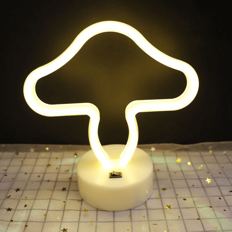 Upgrade Neon Night Light Rabbit Vibrato Anchor Bigmouth Bird Creative Night Light Spot - MRSLM