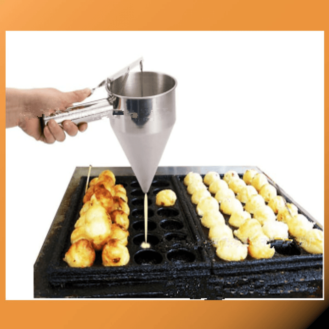 Imbuto Conico Imbuto Utensili in Acciaio Inox Octopus Fish Balls Kitchen Tool - MRSLM