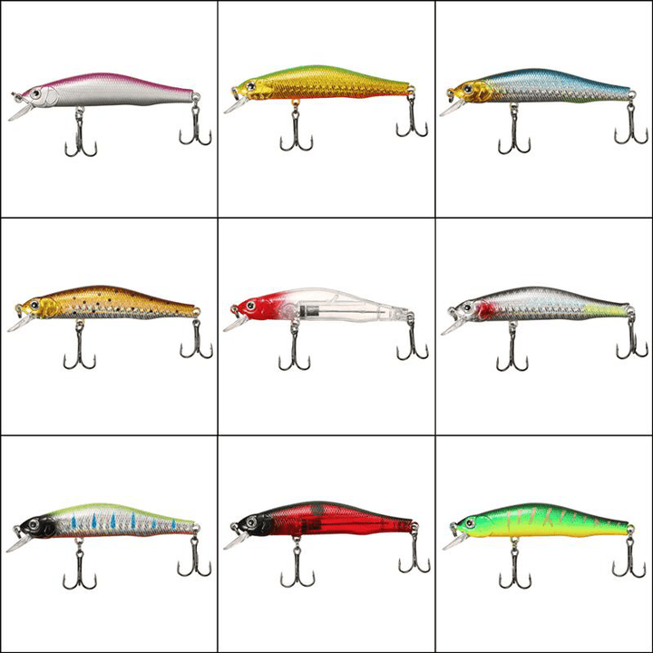 ZANLURE 1Pc 80Mm/3.15" 8.5G Magnet Minnow Fishing Lure Artificial Hard Bait Hook 3D Eyes Sea Fishing - MRSLM