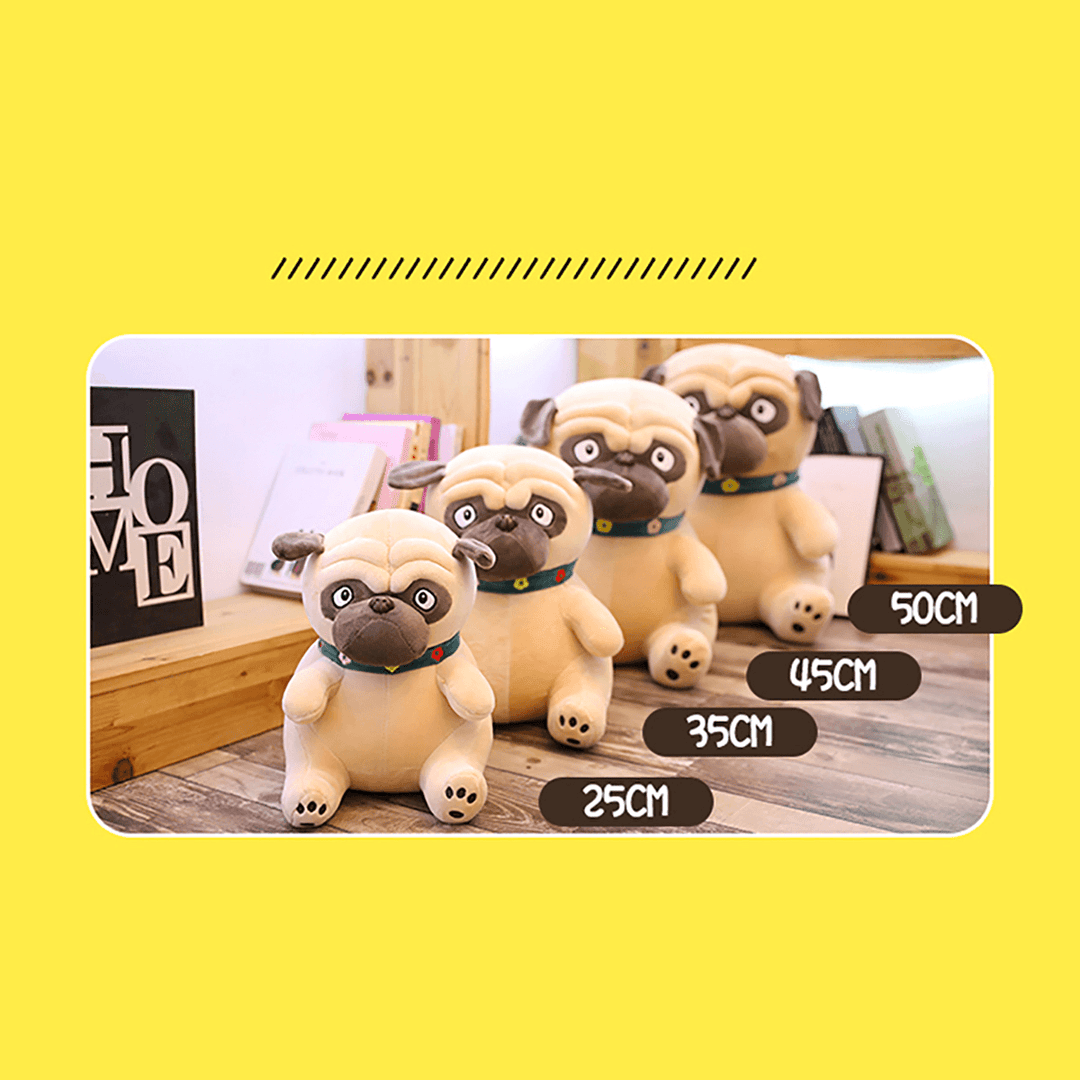 40-65CM Sand Dogs Doll Stuffed Simulation Dogs Plush Sharpei Pug Lovely Puppy Pet Toy Plush Animal Toy Children Kids Birthday Christmas Gifts - MRSLM