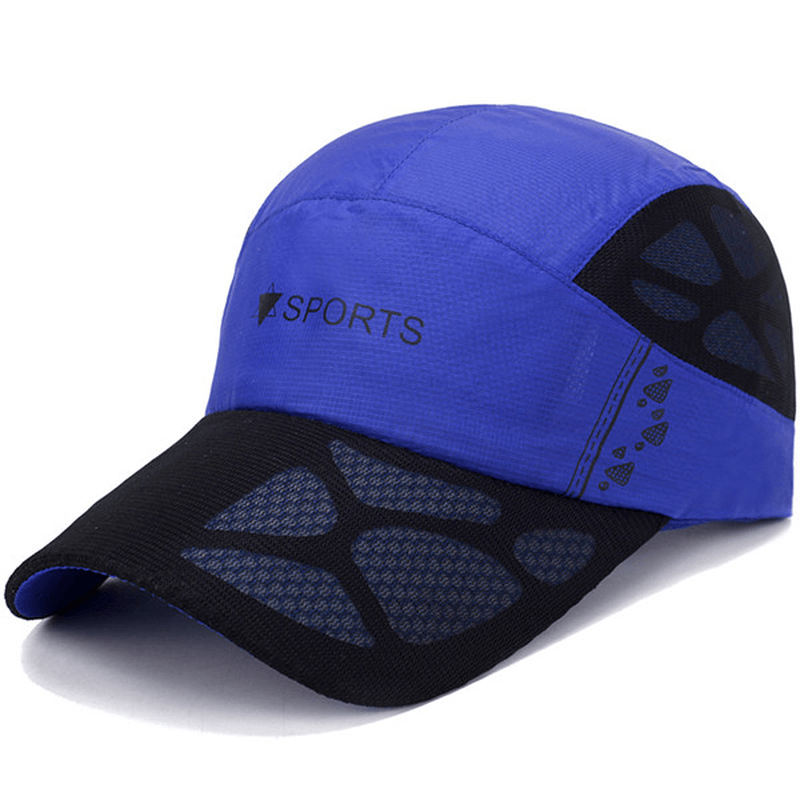 Men Quick Dry Hat Breathable Baseball Cap Sport Peaked Caps - MRSLM