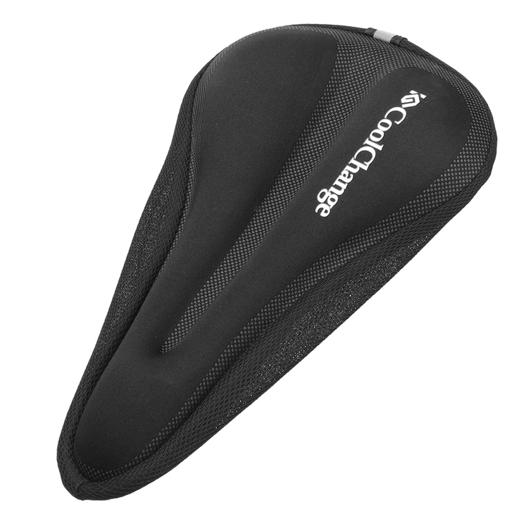 Coolchange Soft Breathable Bike Saddle Cushion Cover Shookproof Silicone Seat Pad for Road Bicycle MTB Bikes - MRSLM