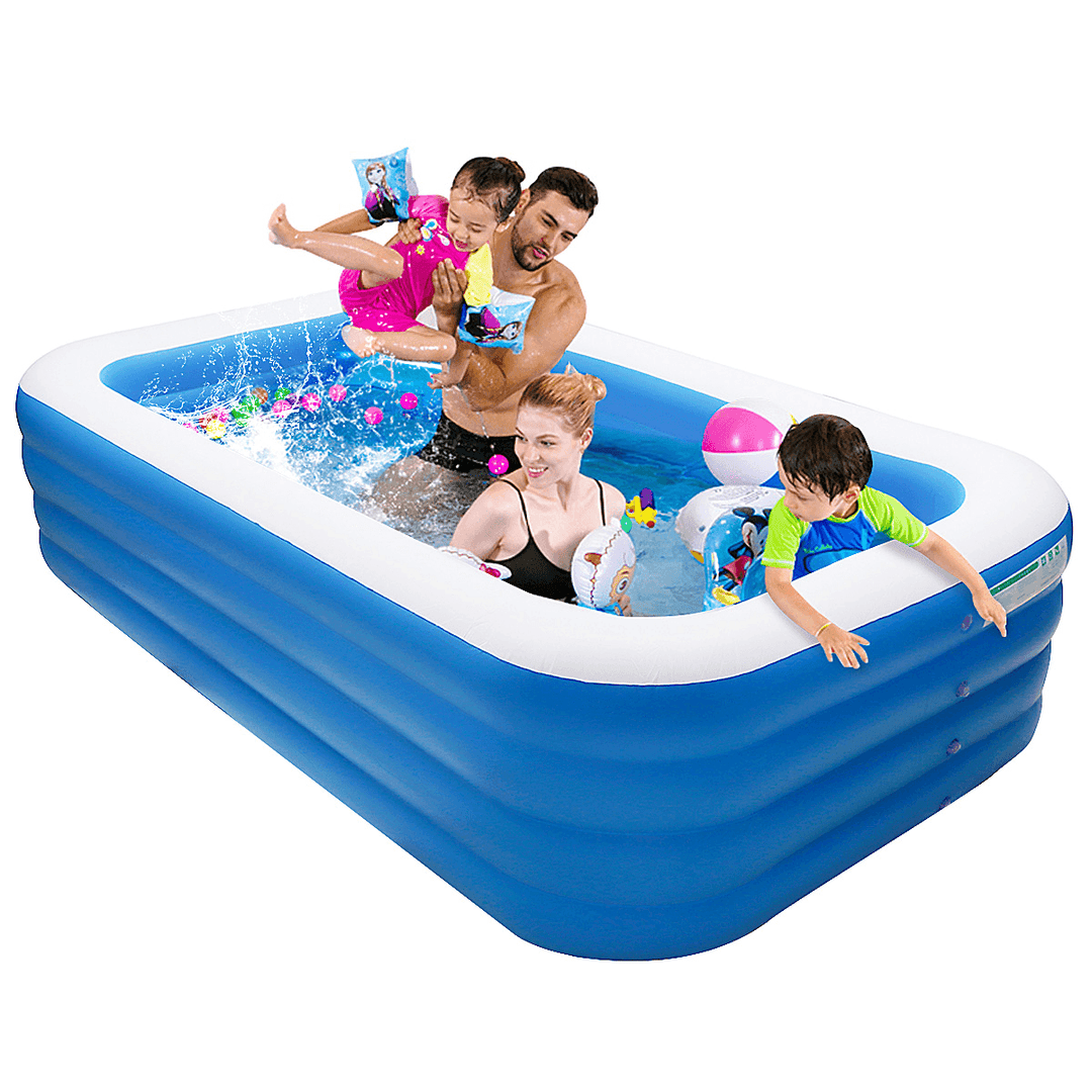 305*185*72Cm Inflatable Swimming Pool Outdoor Garden Swimming Pool Portable Inflatable Pool - MRSLM