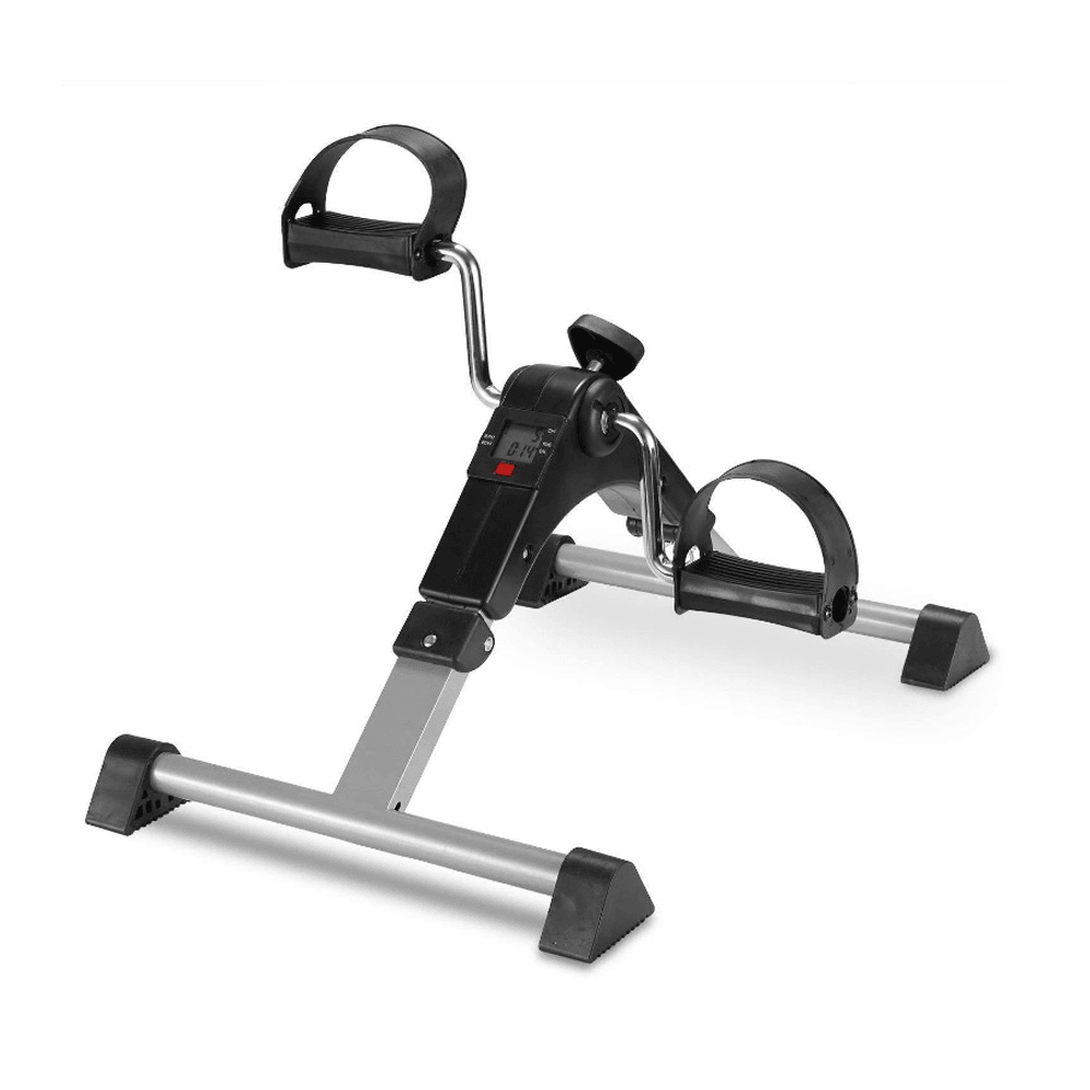 Folding Pedal Bike Exerciser Legs Arms Trainer Gym Home Sport Fitness Bicycle with LCD Display - MRSLM