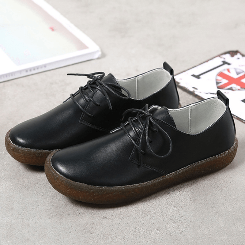 Soft Casual Flat Loafers in Leather - MRSLM