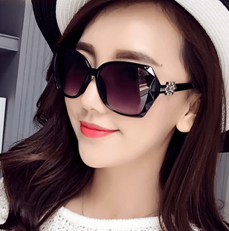 Sunglasses Ladies Sunglasses Anti-Ultraviolet Big Frame Glasses - MRSLM