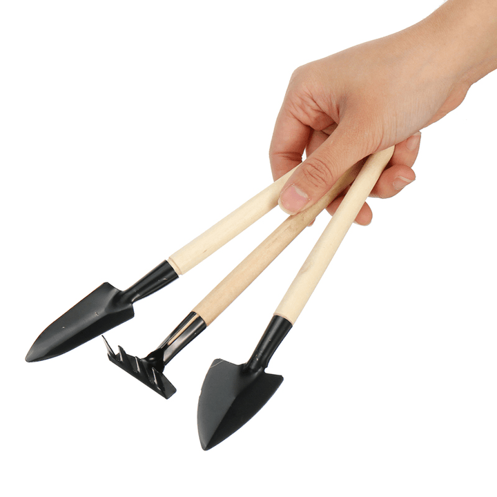 3/4Pcs Portable Gardening Tools Set Rake Fork Cultivator Trowel Kit Garden Tool - MRSLM