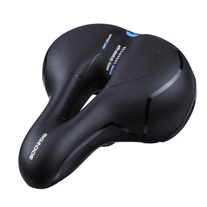 SGODDE Rubber Bike Seat Dual Shock Absorbing Bike Saddle Bicycle Cushion Comfortable Breathable for MTB Road Bike - MRSLM