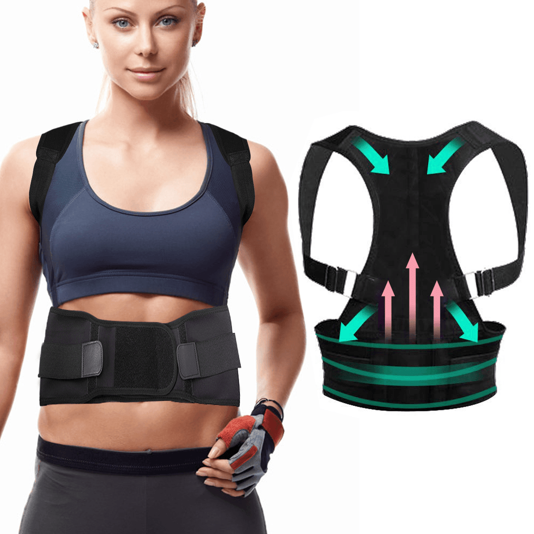 CHARMINER® Back Support Straight Posture Corrector Shoulder Back Trainer Fitness Protective Gear - MRSLM