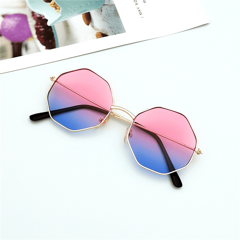 Round Irregular Girl Line Ins Ocean Film Sunglasses Female Sunglasses Men'S Korean Style Trend - MRSLM