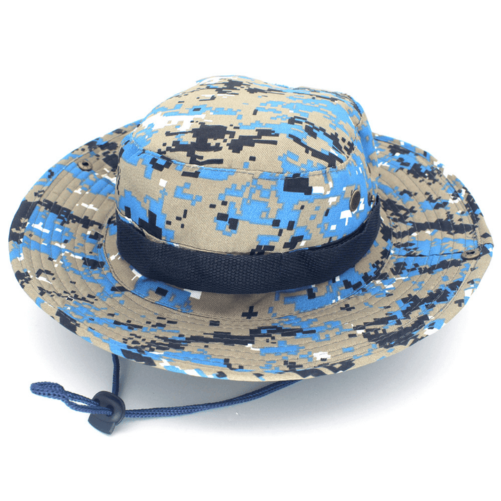 Leisure Jungle round Hat Mountaineering Fishing Camouflage Penny Hat - MRSLM