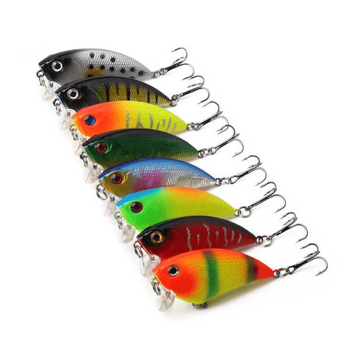 ZANLURE 10Pcs/Set 5.5Cm 6G VIB Minnow Fishing Crankbait Fishing Lure Artificial Hard Baits - MRSLM