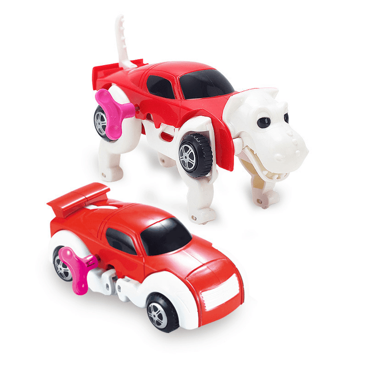 Wind-Up Clockwork Toy Dog, Deformed Dinosaur Animal, Car Toy - MRSLM