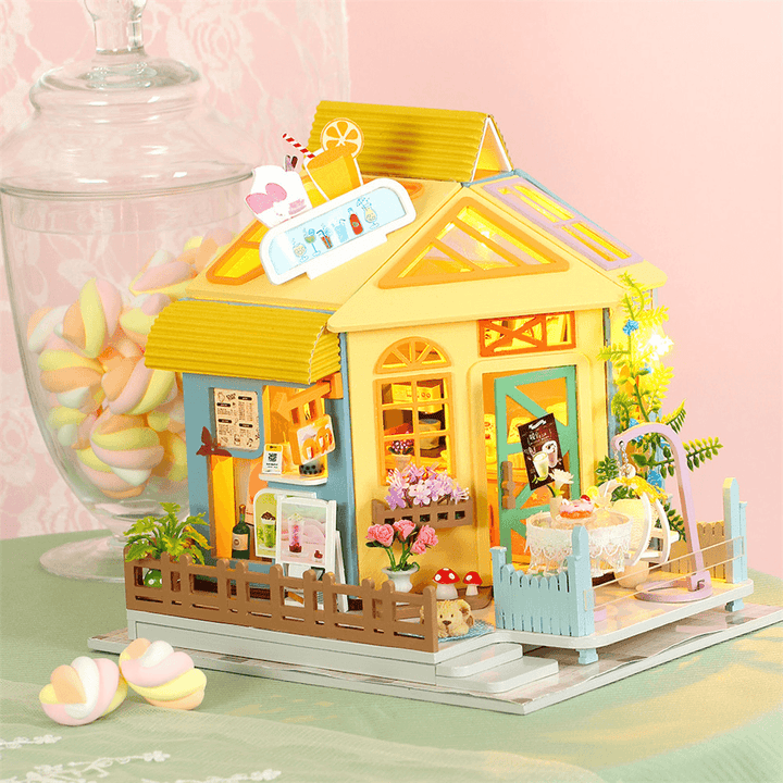 Iie Create K-061/K-062 Hand-Assembled Doll House Model Toys for Girlfriends and Children Decoration with Furniture and Dust Cover Indoor Toys - MRSLM