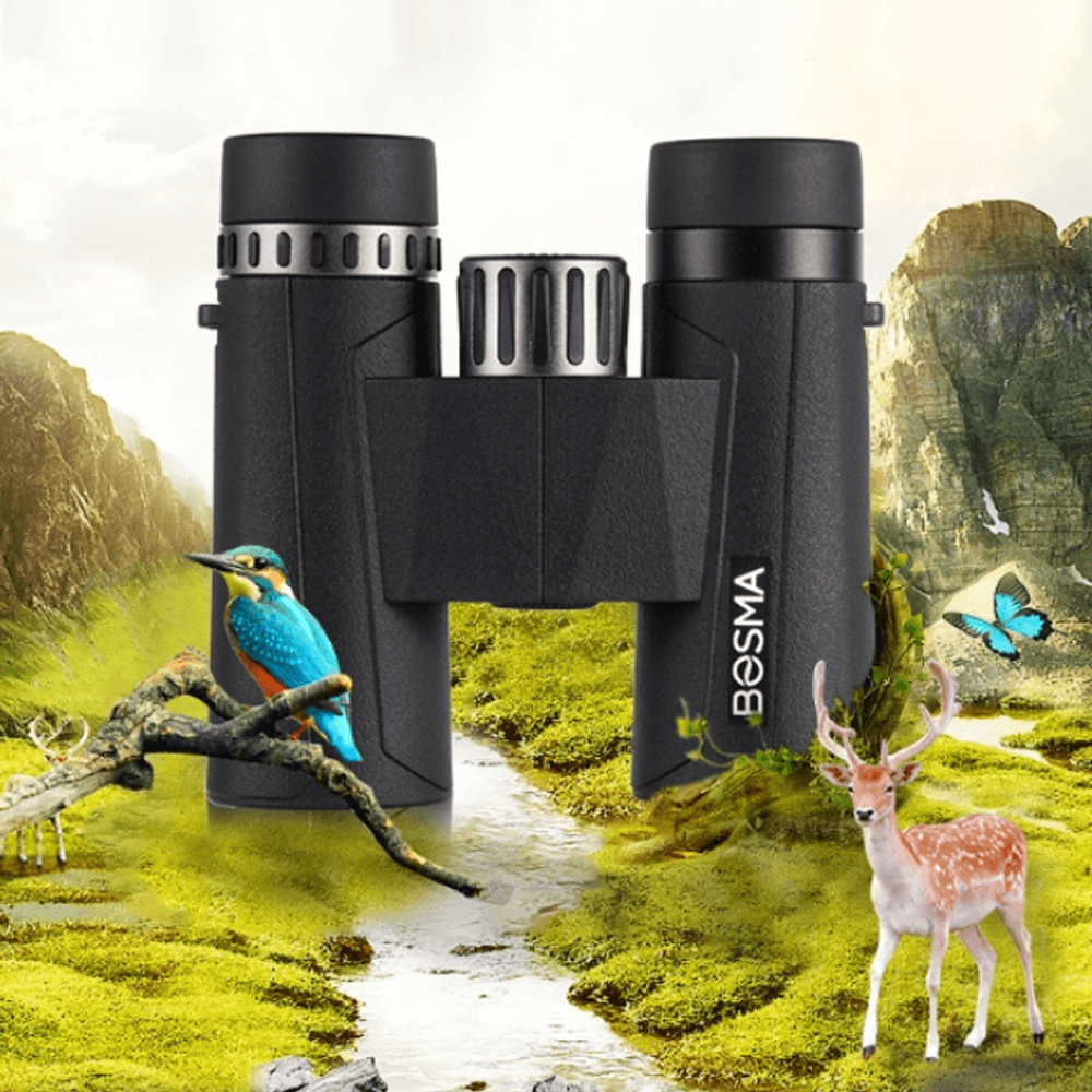 BOSMA 8X32 HD Night Vision Binoculars Waterproof Wide Field Viewing Telescope BAK4 Prism High Power for Camping Travel - MRSLM