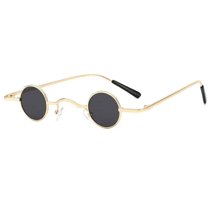 Super Small round Frame Retro Sunglasses for Men Women Prince Glasses Hip Hop Sunglasses - MRSLM