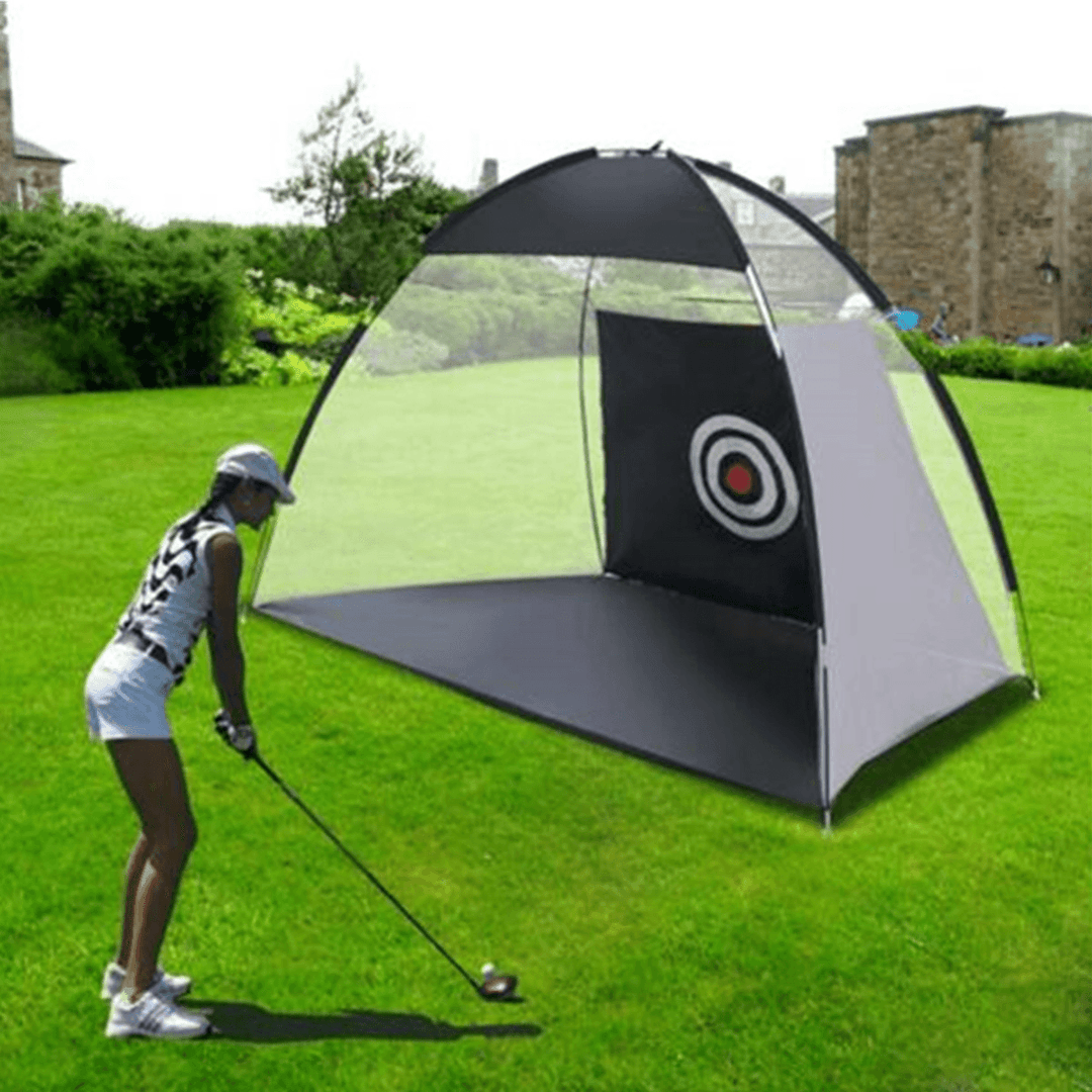 10FT/7FT Golf Net Training Aid Hitting Practice Lawn Driving Net Golf Training Net - MRSLM