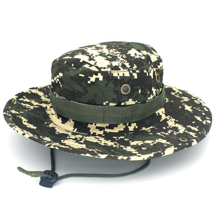 Leisure Jungle round Hat Mountaineering Fishing Camouflage Penny Hat - MRSLM