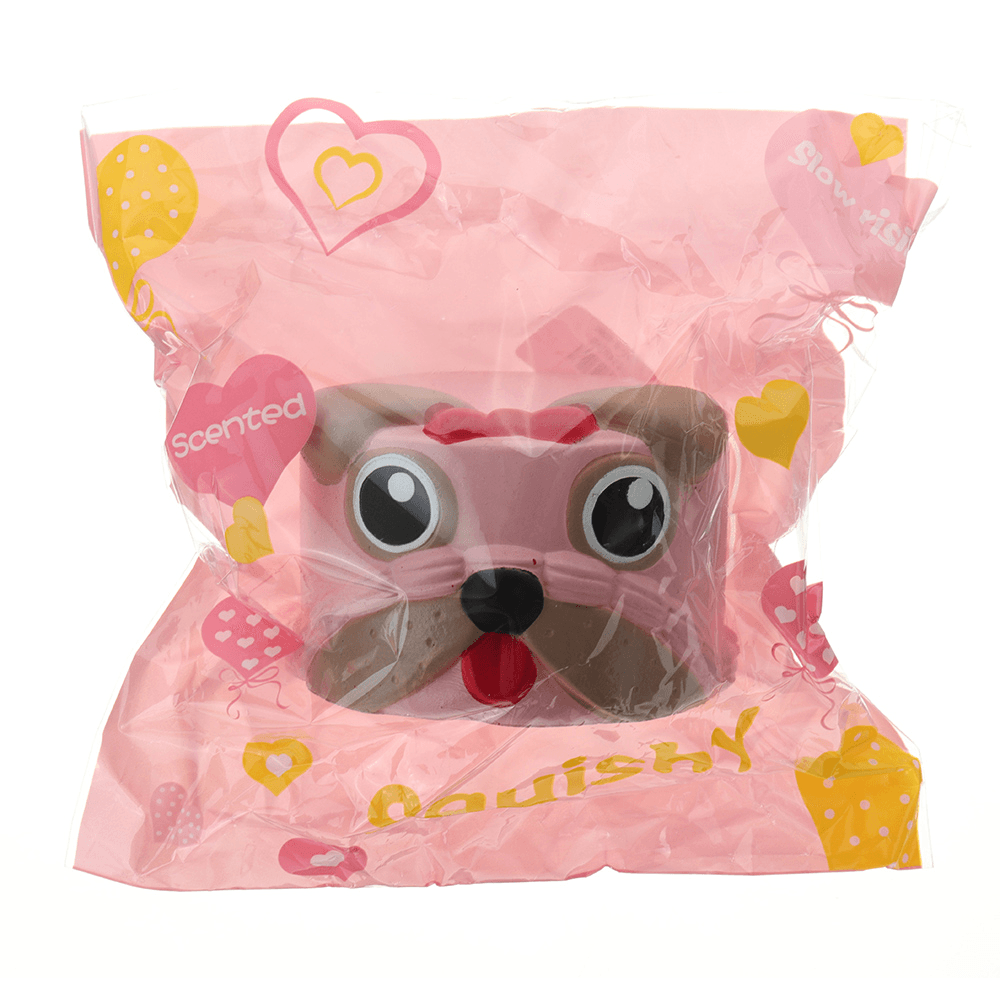 Dog Head Squishy 9*6CM Slow Rising with Packaging Collection Gift Soft Toy - MRSLM