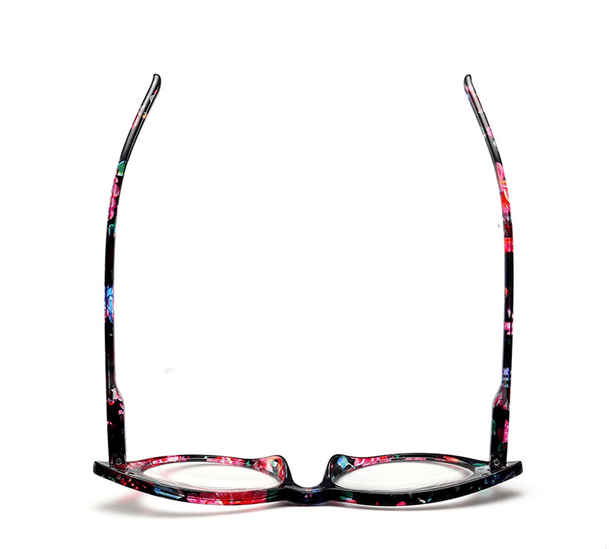 Women Cat Eye Flower Frame Reading Glasses - MRSLM