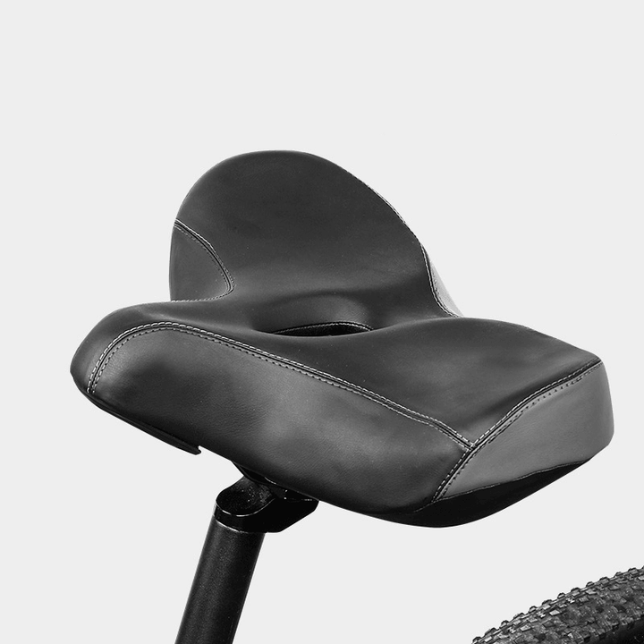 WHEEL up Large Thicker Bike Saddle Mountain Bike Saddle Comfortable Shock Absorption Outdoor Riding Saddle Equipment - MRSLM