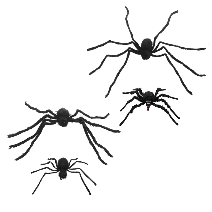 Spider Prank Toy Outdoor Party Halloween Decor Black Haunted Simulation Prop Decorations - MRSLM