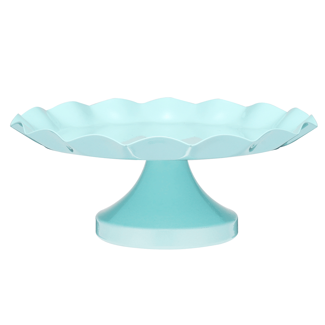 3 Size Blue round Cake Cupcake Stand Pedestal Dessert Holder Wedding Party Decorations - MRSLM