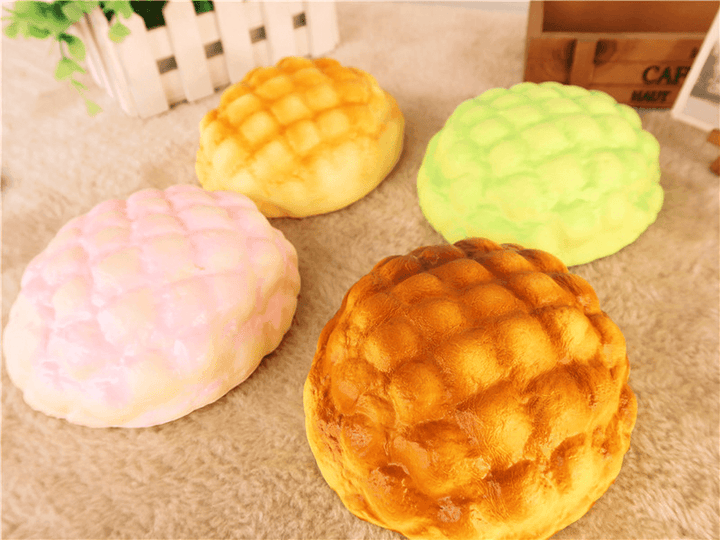 Bread Squishy Pineapple Bun 13CM Slow Rising Melonpan Gift Decor Soft Toys - MRSLM