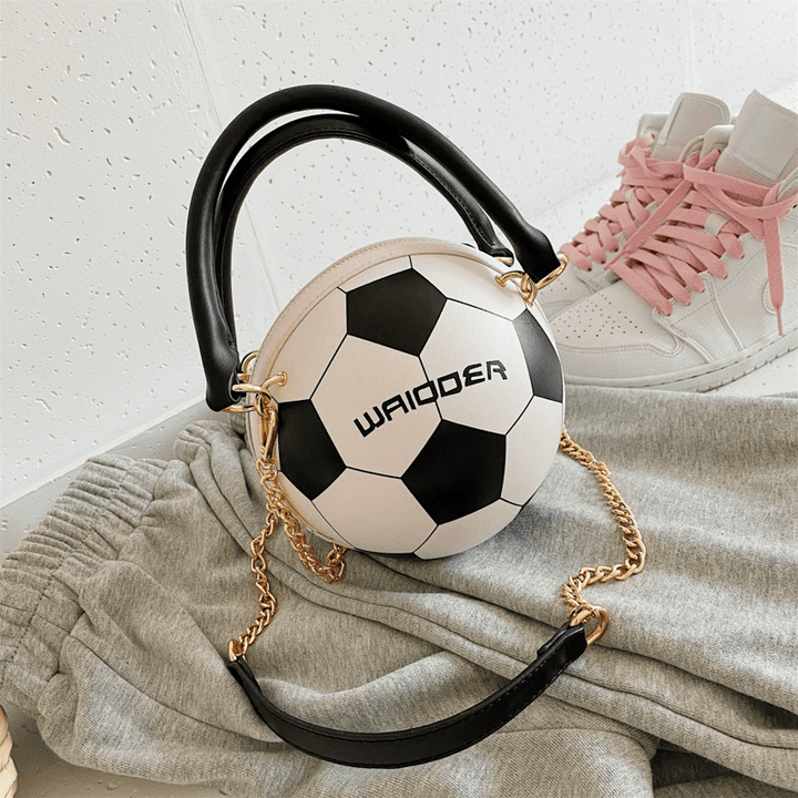 Women Fashion Basketball Football Chains Casual Handbag Crossbody Bag - MRSLM