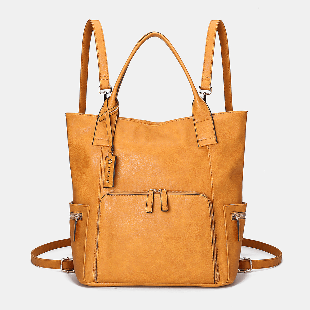 Women Multifunction Large Capacity Crossbody Bag Backpack Handbag - MRSLM