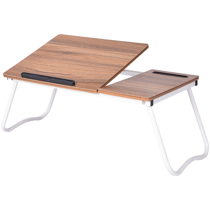 A1 Upgraded Foldable Wooden Laptop Desk Portable Folding Conputer Desk Bed Notebook Stand Study Table Breakfast Bed Tray - MRSLM