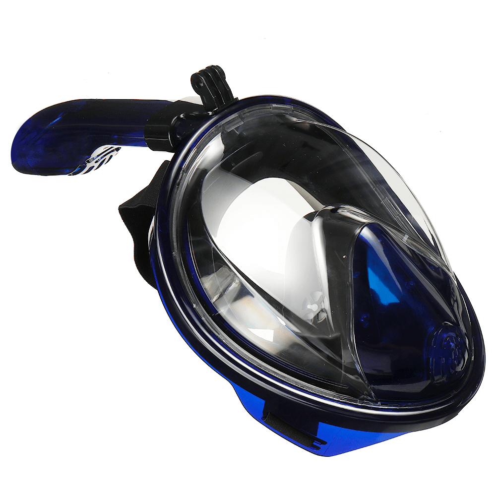 Foldable anti Fog Snorkeling Panoramic Diving Mask All-Dry Full Face Diving Mask Gopros Mount Underwater Diving Mask Swimming Adult Kids - MRSLM