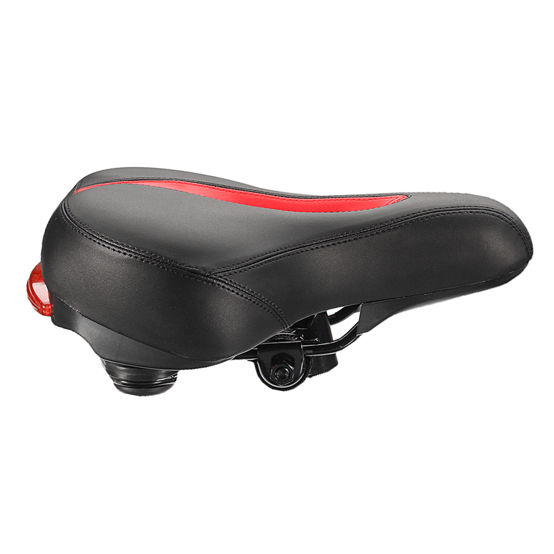 BIKIGHT LED Bike Seat Safety Taillight Breathable Shockproof Cycling Saddle Seat Cushion - MRSLM