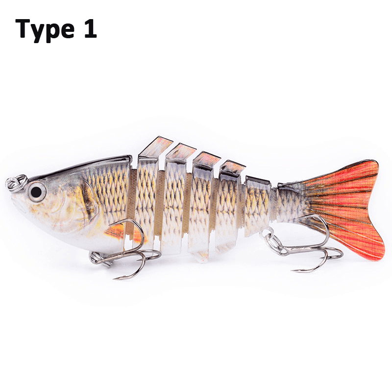 ZANLURE 10Cm 15G Corrosion Resistant Freshwater and Seawater Universal Simulation Bait Multi-Section Lures Submerged Fishing Lures Fishing Lures - MRSLM