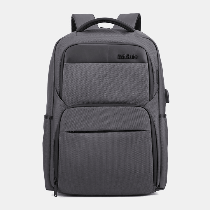 Men Large Capacity Mukti-Layer Waterproof Multifunctional Backpack Handbag with USB Charging Port - MRSLM