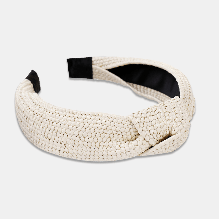 Simple Hand-Woven Lafite Headband Ladies Accessories - MRSLM