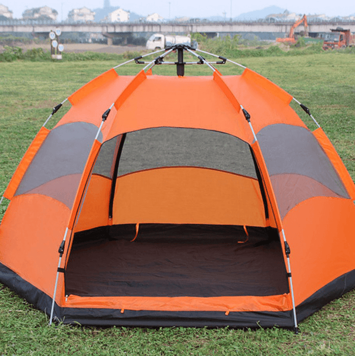 5-8 People Automatic Pop up Instant Large Tent Waterproof Outdoor Camping Family UV Sunshade Shelter - MRSLM