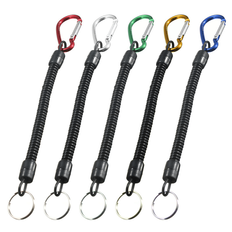 1PC Max 90CM Fishing Lanyard Boating Kayak Camping Secure Pliers Lip Grips Tackle Tools Camping Carabiner Fish Tools Fishing Diving Accessory - MRSLM