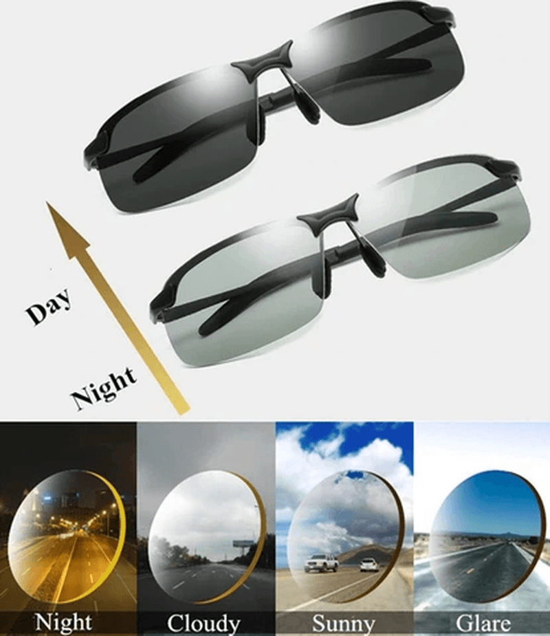 Photochromic Driving Sunglasses with Polarized Lens for Riding Outdoor - MRSLM