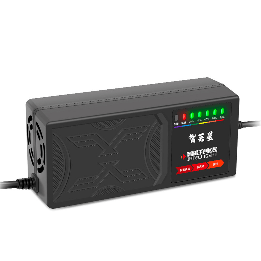 48V 30AH/60V 30AH/72V 30AH 7-Light Electric Vehicle Battery Charger Adapter - MRSLM