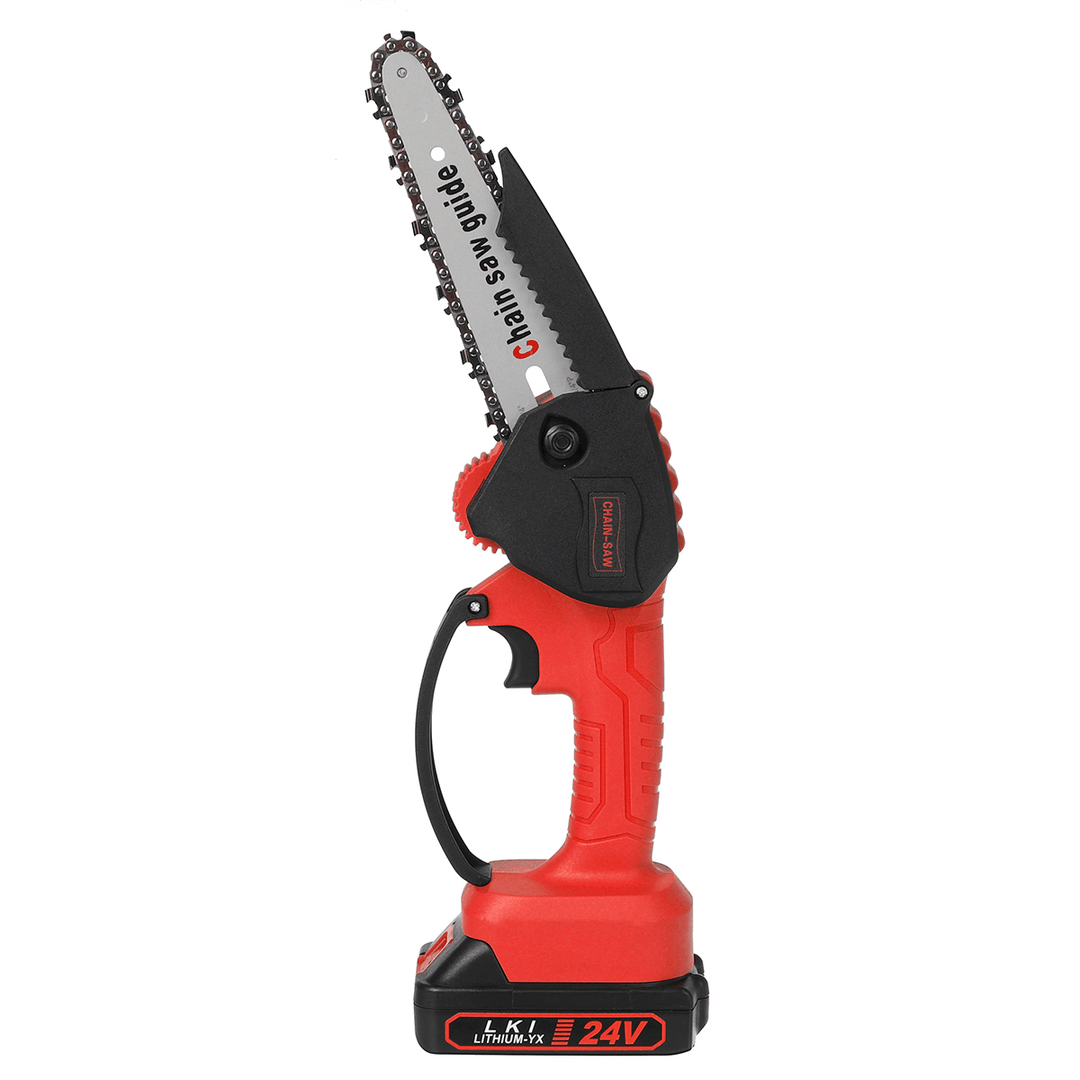 Electric Chain Saw Cordless Wood Mini Cutter 1200W One-Hand Saw Woodworking - MRSLM