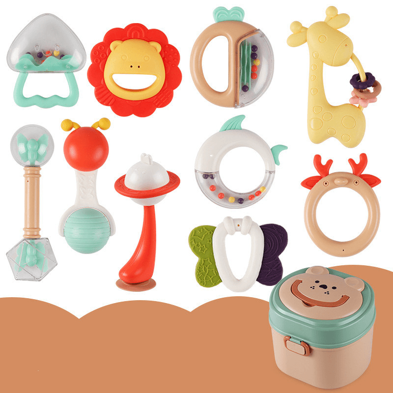 Baby Rattle Plastic Toy Gift Box Set - MRSLM