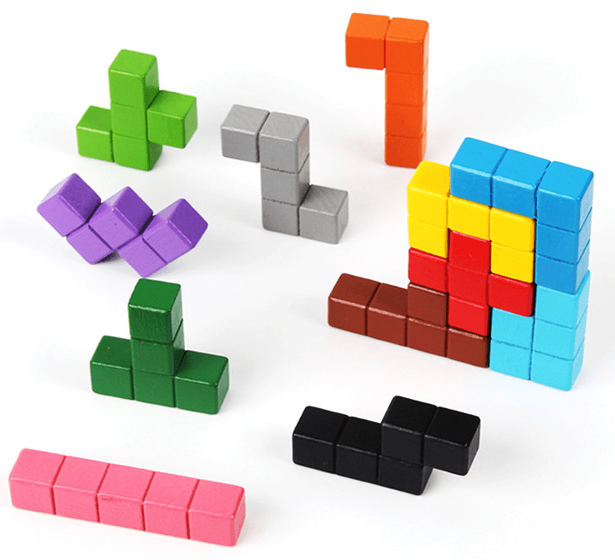 Tetris Puzzle Three-Dimensional Jigsaw Puzzle Building Block Toy - MRSLM