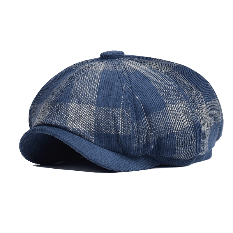 Men'S and Women'S Vintage Versatile Corduroy Painter Hat - MRSLM