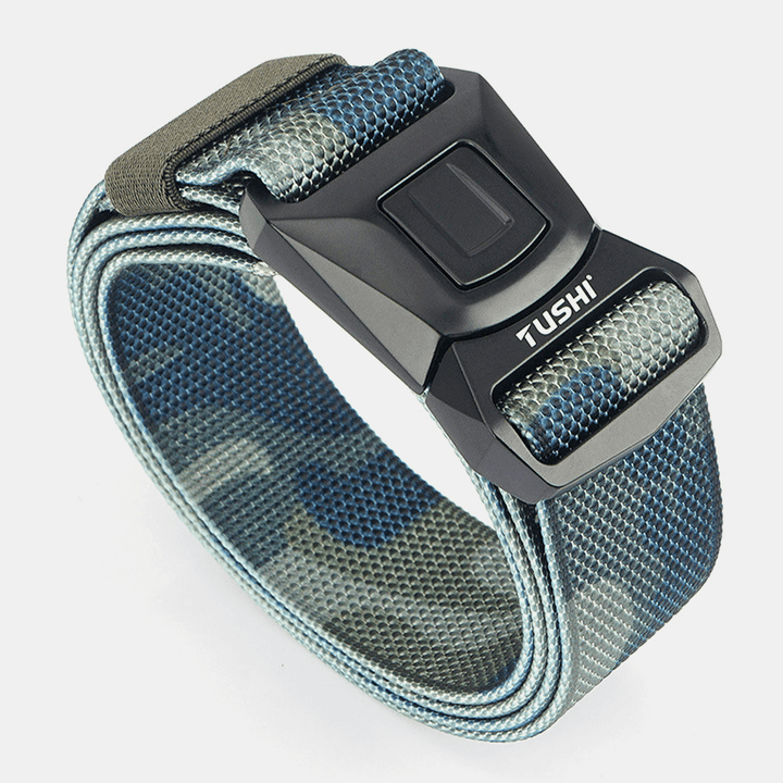 Men Nylon Quick Release Insert-Buckle 125Cm Breathable Quick-Drying Outdoor Safety Belt Training Tactics Belt - MRSLM