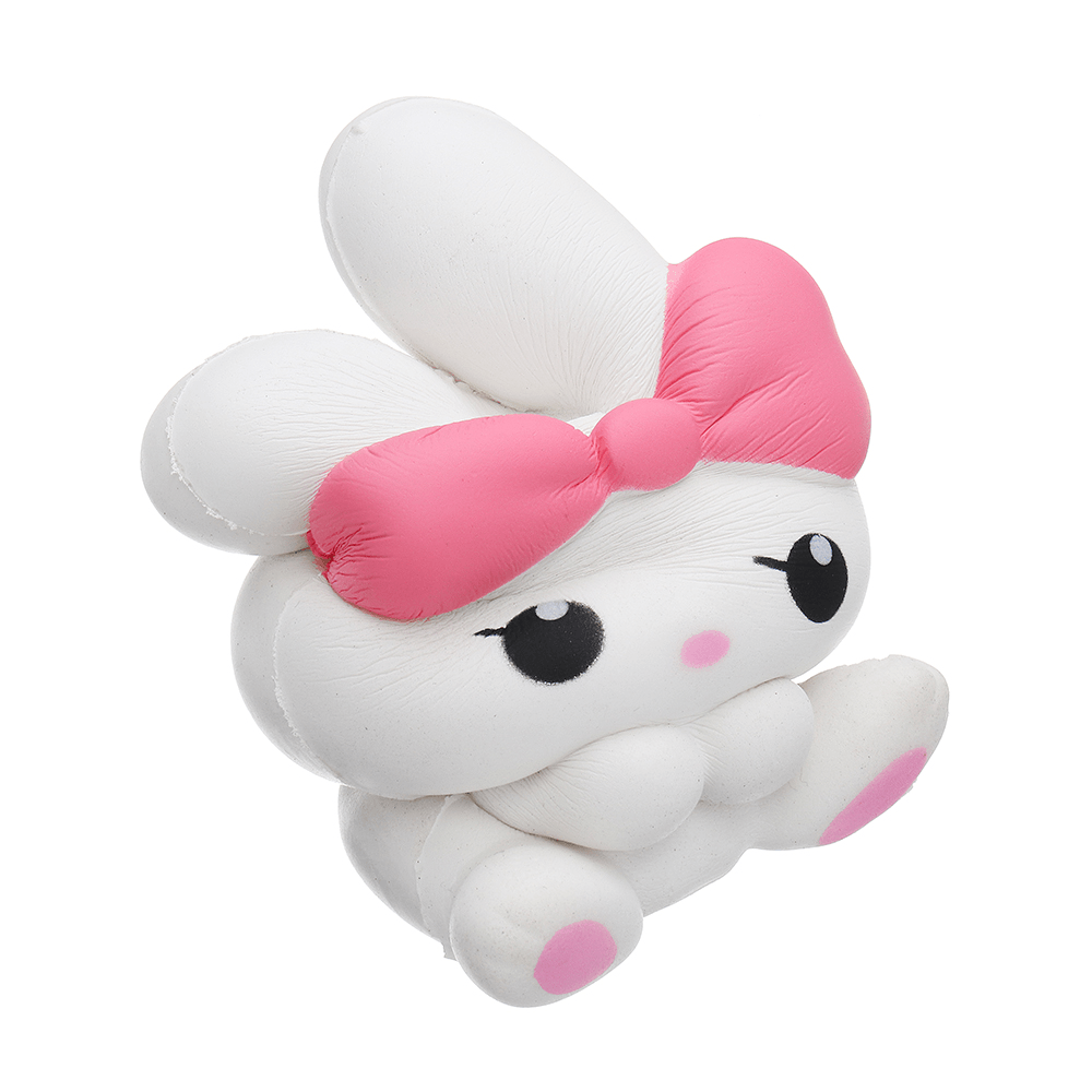 Jumbo Bowknot Rabbit Squishy Slow Rising House Play Toy 8*6*13Cm with Packing Bag - MRSLM