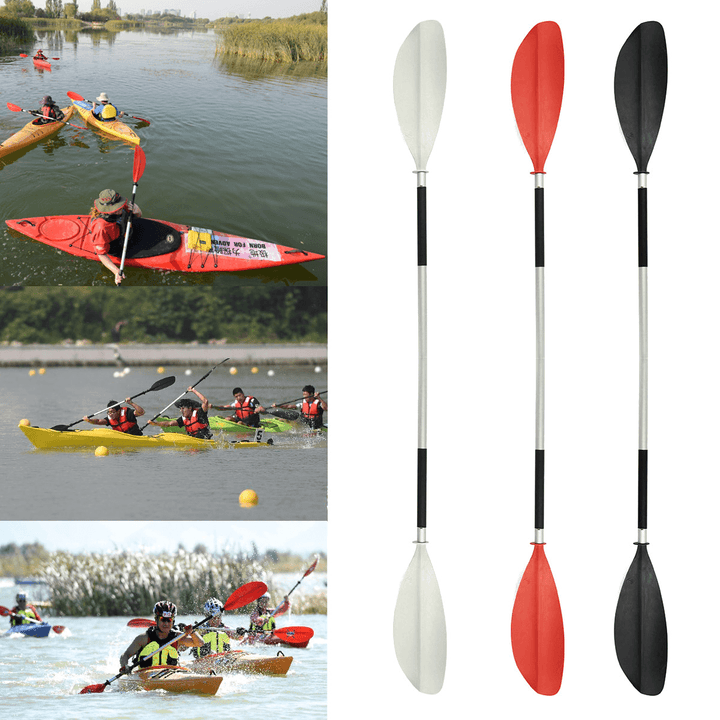 1 Pcs 213CM Aluminium Adjustable Double Head Detachable Kayak Paddle Canoe Oar Inflatable Boat Stand up Paddle for Surfing Surfboard Outdoor Water Sport - MRSLM