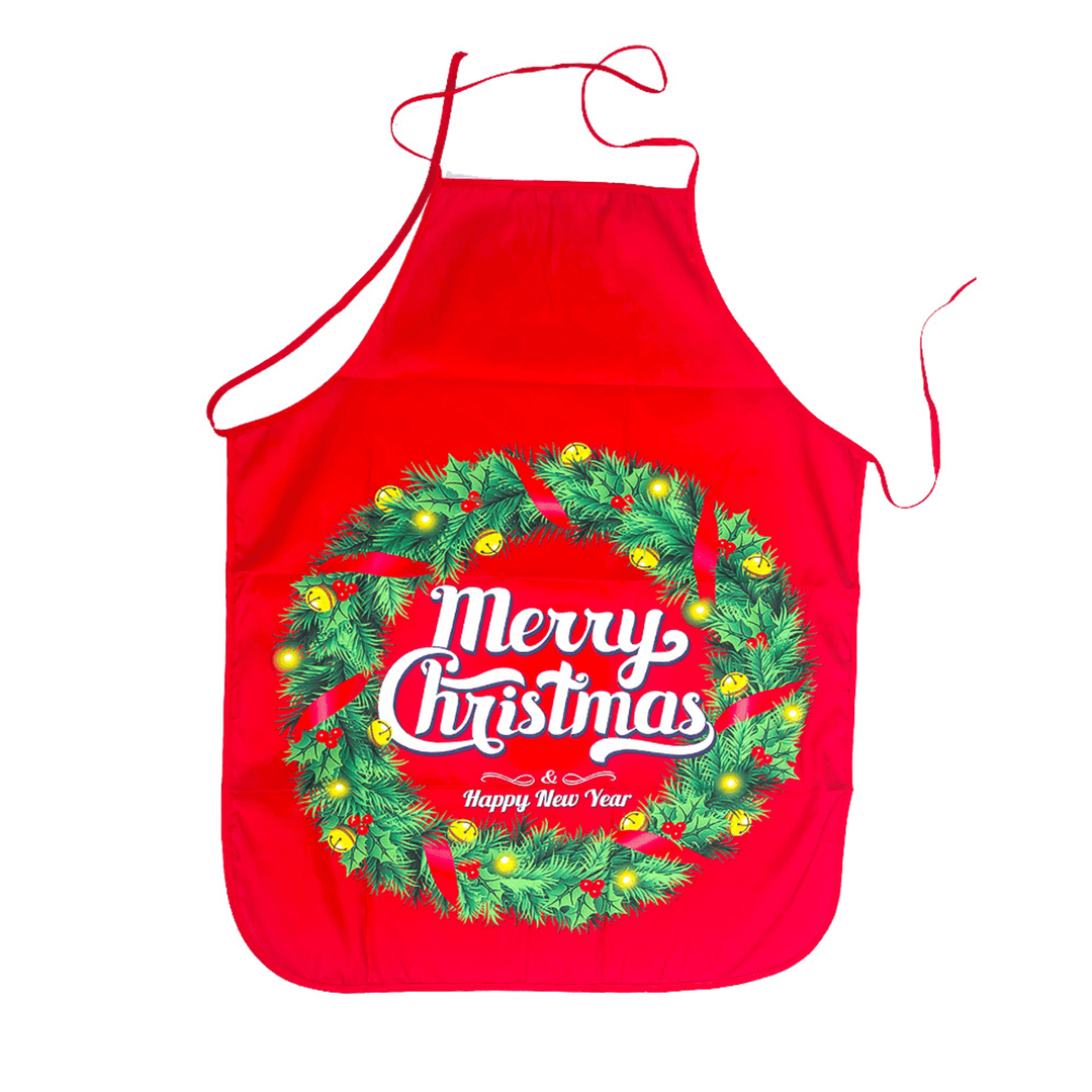 80 X 60Cm 2020 New Year Christmas Christmas Apron Christmas Decorations for Kitchen Santa Claus Xmas Decor - MRSLM