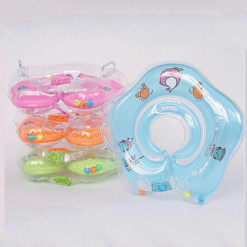 Swimming Baby Accessories Neck Ring Tube Safety Infant Float Circle for Bathing Inflatable Flamingo Inflatable Water - MRSLM